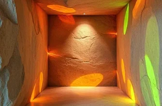 Генеративный камень с внутренним светом меняет цвет стен по времени суток